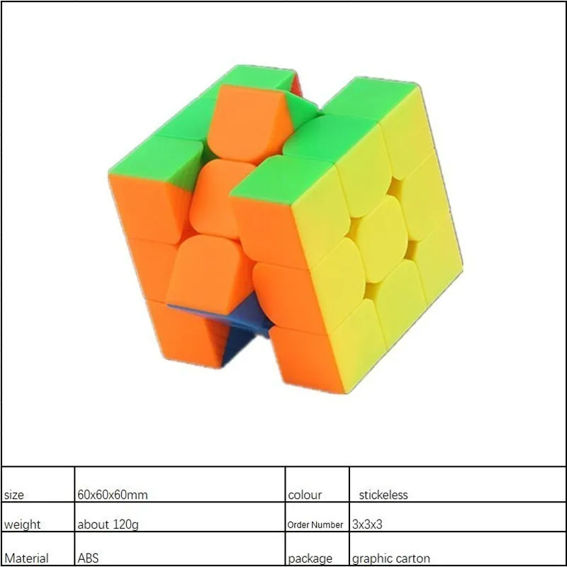 ZHI SHENG 3x3x3 волшебный скоростной кубик без наклеек Профессиональный пазл 3x3