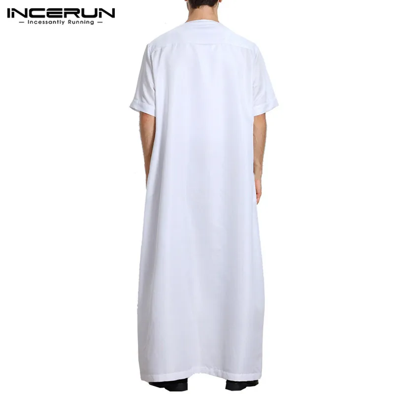 

Muslim Style Mens Robe Kaftan Dress Abaya Arab Clothing Man Islamic Ropa Arabe Hombre Bathrobe Lounge Women Gown Masculina Dress