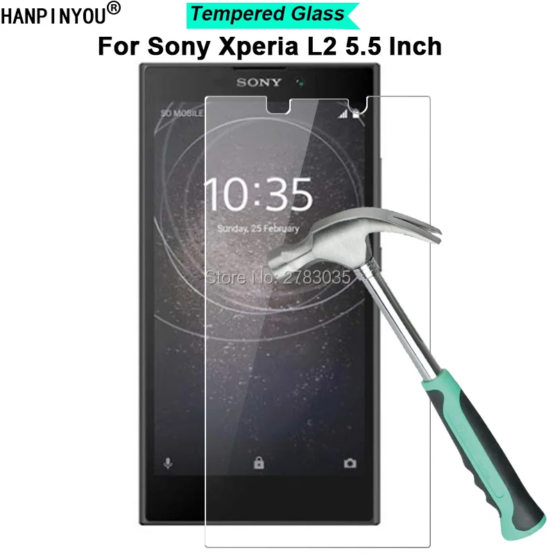 Для Sony Xperia L2/Dual H3311 H3321 H4311 5 &quot9 H твердость 2.5D ультра тонкая закаленная Защитная