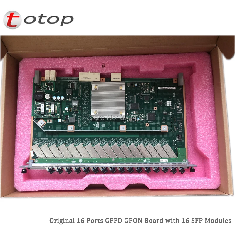 Oringal карта OLT GPON на 16 портов GPFD для Huawei MA5600T MA5680T или MA5683T с модулями B + SFP