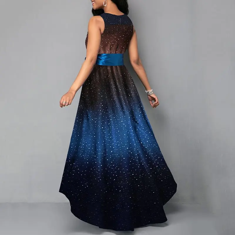 Элегантные вечерние большие размеры Ретро стиль милые летние женские длинные