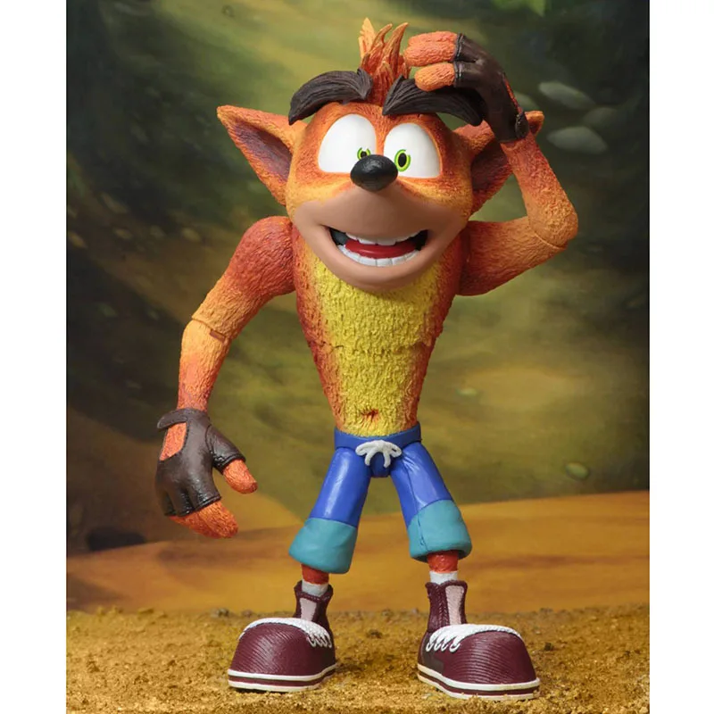 Crash Bandicoot подвижная фигурка 1/8 Масштаб Окрашенные рис Рисунок игрушка мобильный