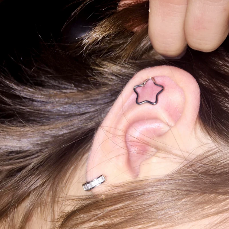 Серьги гвоздики из нержавеющей стали с гальваническим покрытием 2