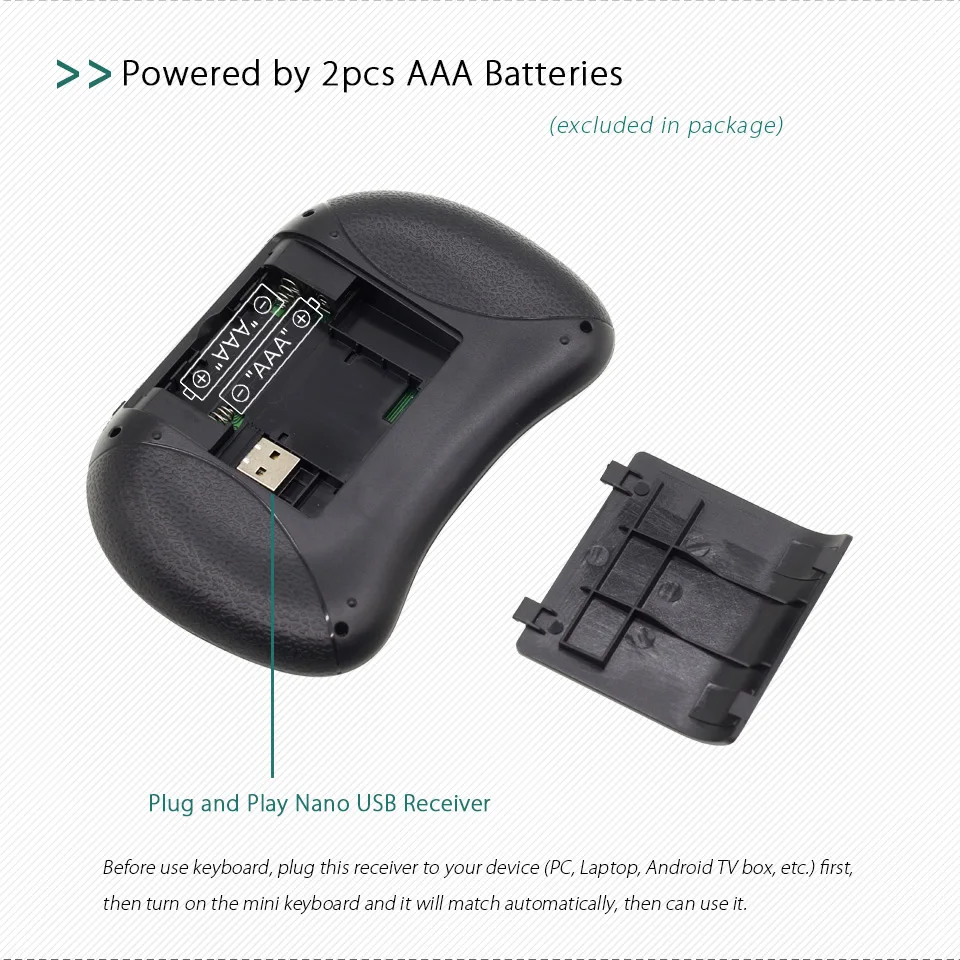 I8 (Deutsch) немецкая английская клавиатура 2 4 ГГц Мини Беспроводная Air Mouse с тачпадом