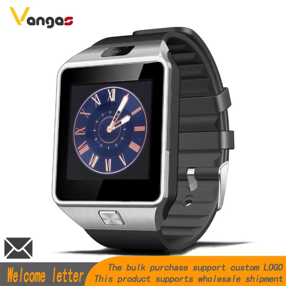 Vangas Bluetooth умные часы DZ09 телефон с камерой Sim TF карта Android SmartWatch телефонный звонок