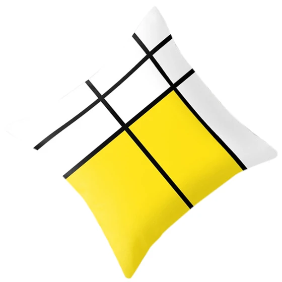 Желтый наволочка Подушка домашняя линия | Дом и сад