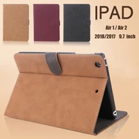 coolaxy scrub pu leather smart case for ipad air 2 air 1 wakeupsleep cover case for ipad case 2018 2017 9 7 for 6th generation