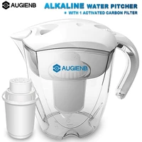 augienb alkaline water pitcher ionizer long life filters water filter purifier filtration system high ph alkalizer 3 5l