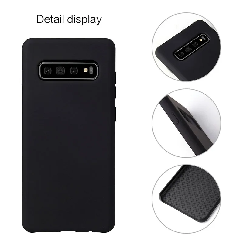 Alesser For Samsung Galaxy S10 E Silicone Case Liquid Back Cover Plus Soft Protective |