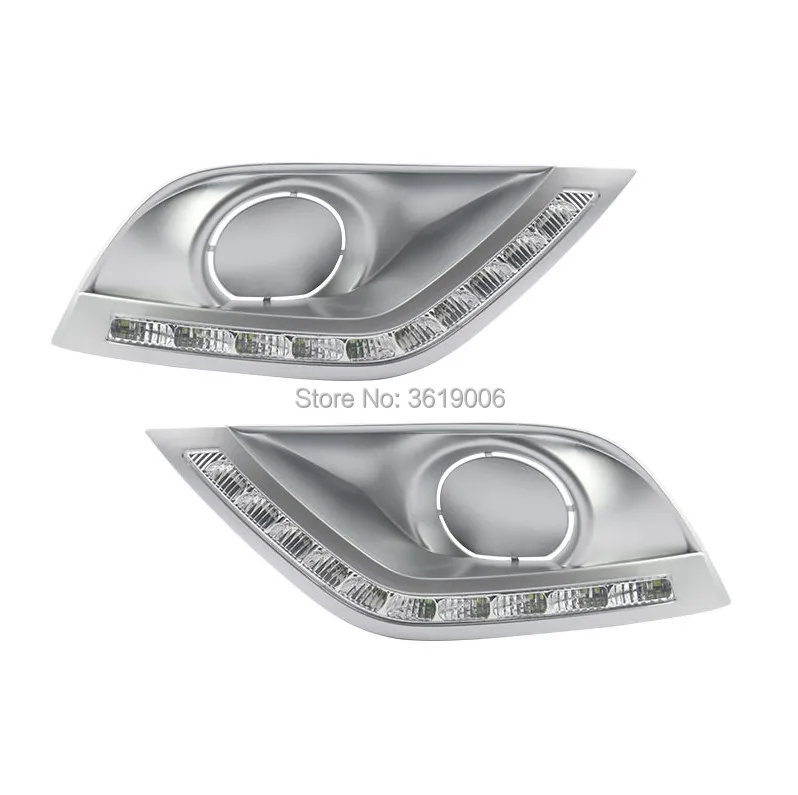 

smRKE For Nissan sunny 14-17 Car LED DRL Daytime Running Lights White Driving Light Waterproof Car Styling