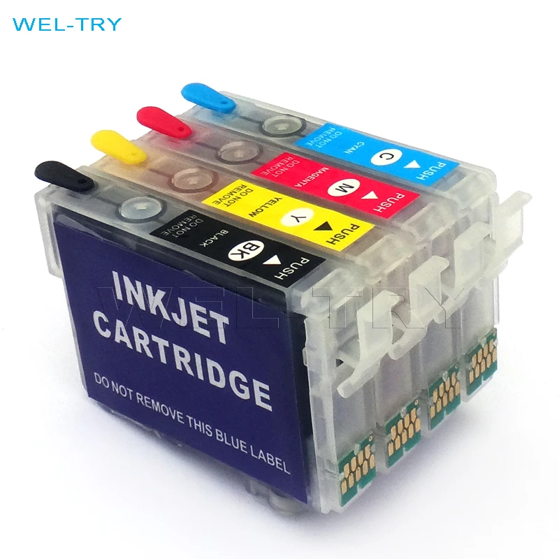 T1961 (T1971) T1962 T1963 T1964 многоразовый картридж для EPSON XP-101 XP-201 XP-211 XP-204 XP401 XP-104 XP-214 XP411 WF-2532