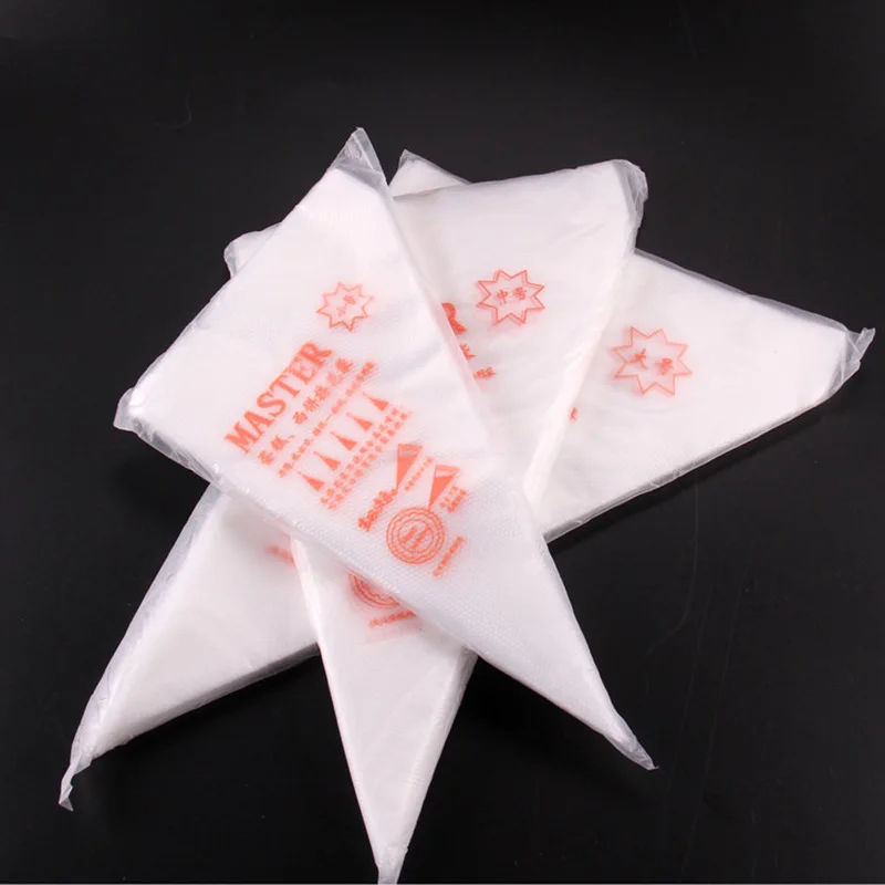 100 шт./компл. Одноразовые крем цветок мешок PE для выпечки и тортов Кондитерские