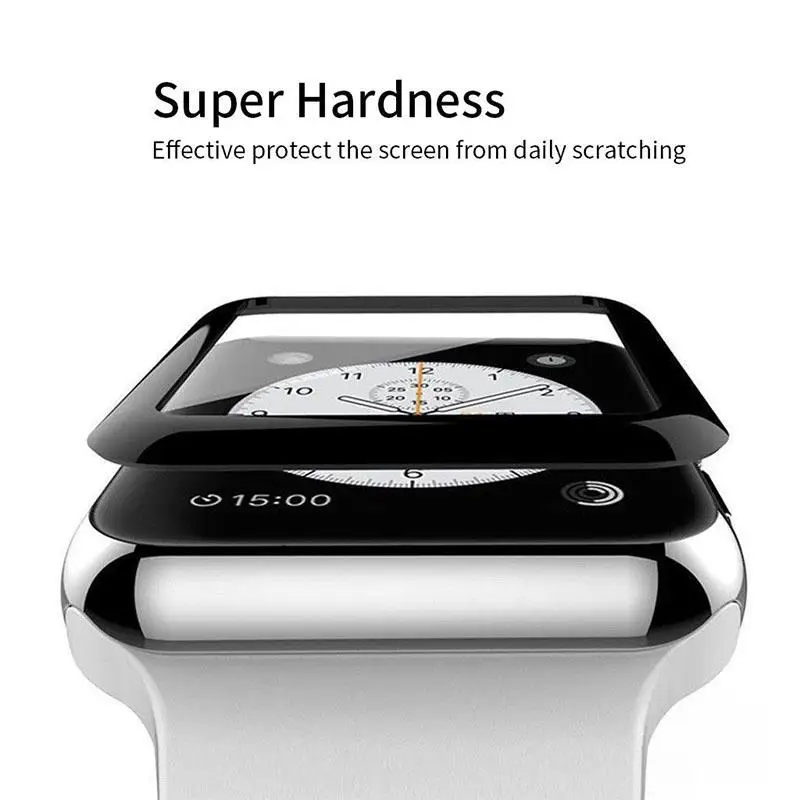 BEESCLOVER 1/2/4 шт. для наручных часов Apple Watch Series 4 40/44 мм 3D полное покрытие закаленное