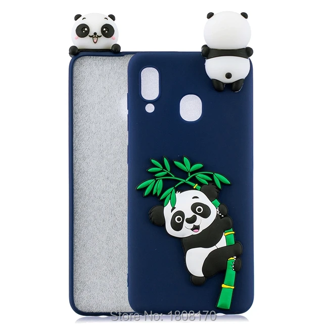 Мягкий чехол из ТПУ C-Ku 3D с мультяшными животными для Samsung Galaxy S10 S10E A30 A50 M10 M20 A7 A9 2018 J4