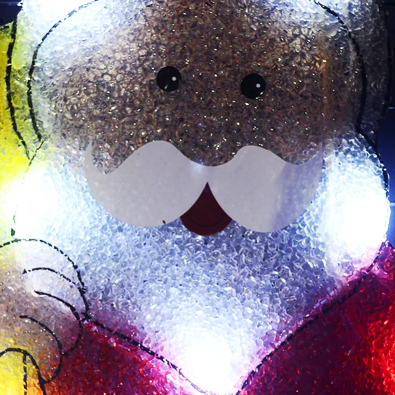 2D Рождественский Санта Клаус из ЭВА 21 дюйм. Высокий 24V navidad 2018 Праздничные огни