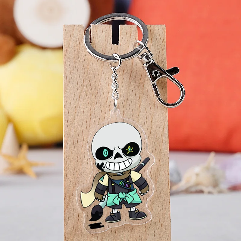 Игровой Косплей Undertale модный акриловый брелок с рисунком Санс череп скелет