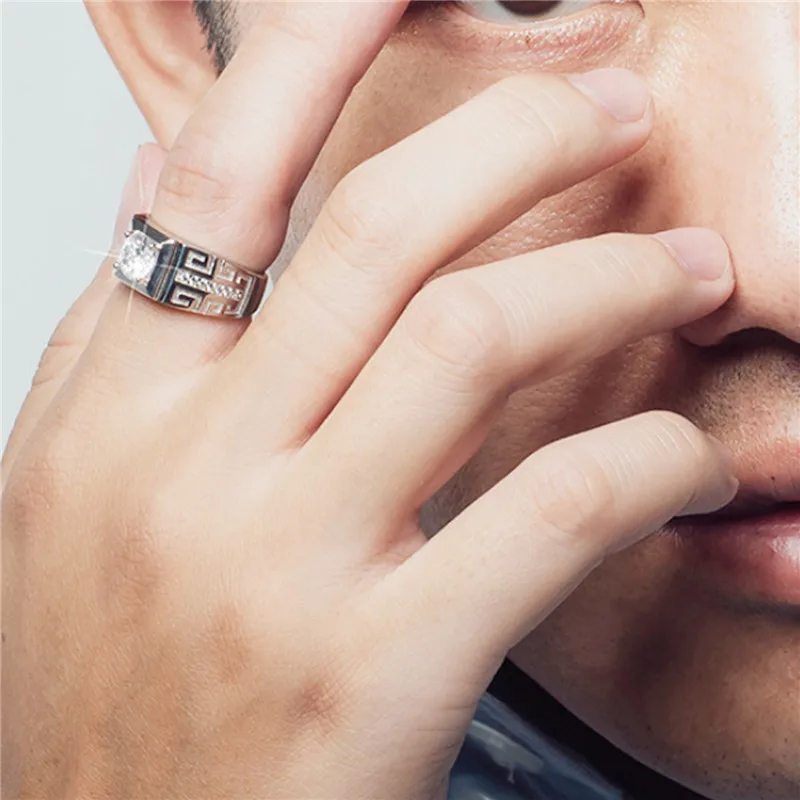 Регулируемые кольца с кристаллами для женщин ювелирные изделия серебристые