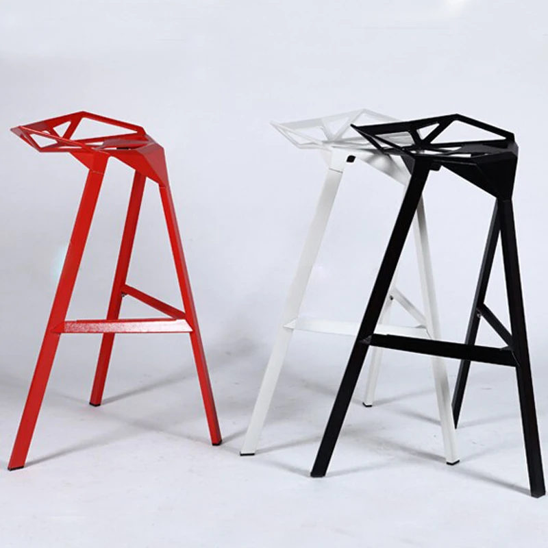 Современный Дизайн Популярные Алюминий металлический табурет сбоку барный стул