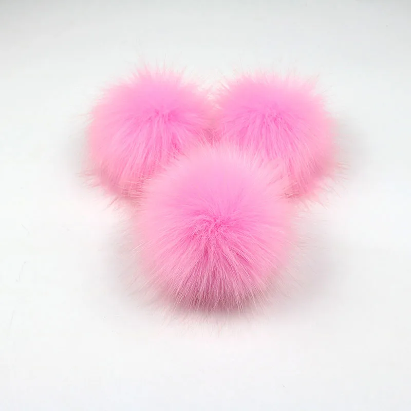 2PCS Fake Fur Ball for Clothes Beanie Hats Caps DIY Craft Decoration Accessories | Дом и сад