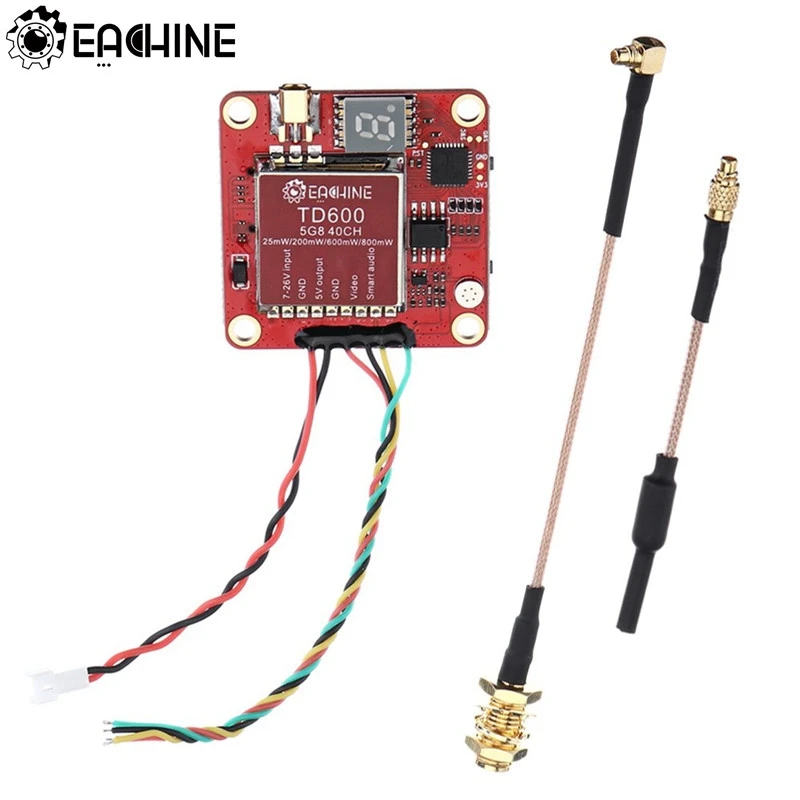 Eachine TD600 25/200/600/800 МВт 5 8 ГГц 40CH fpv передатчик DVR VTX Модернизированная версия с