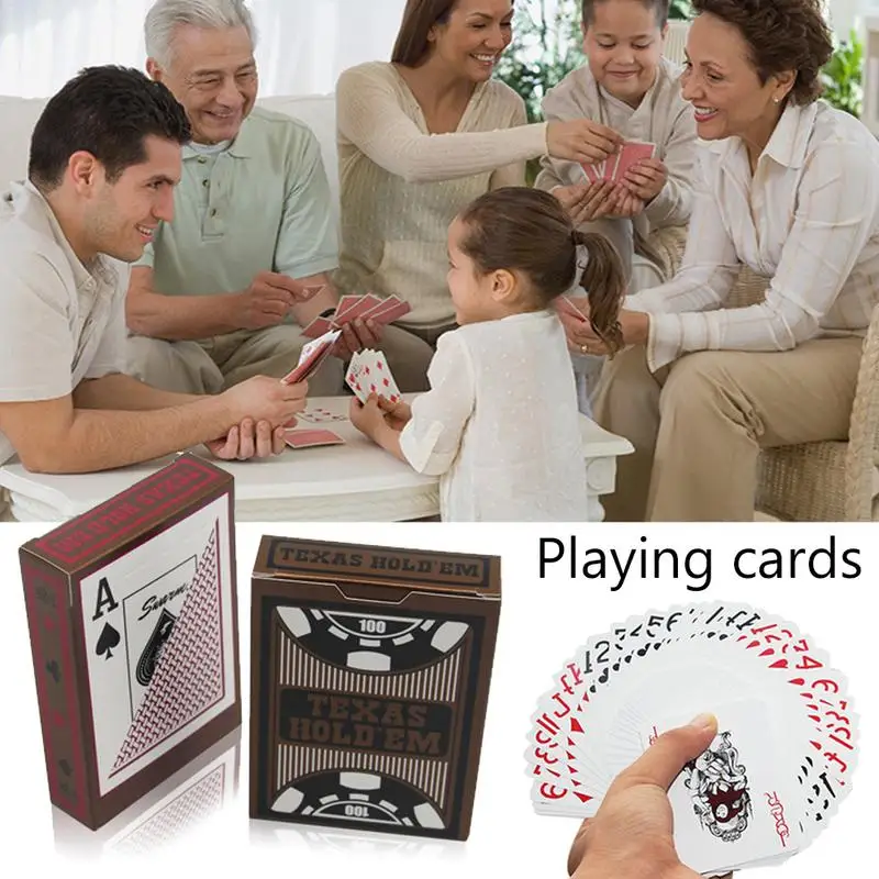 Большие персонажи матовые Техасские холдем карты покер пластиковые ПВХ