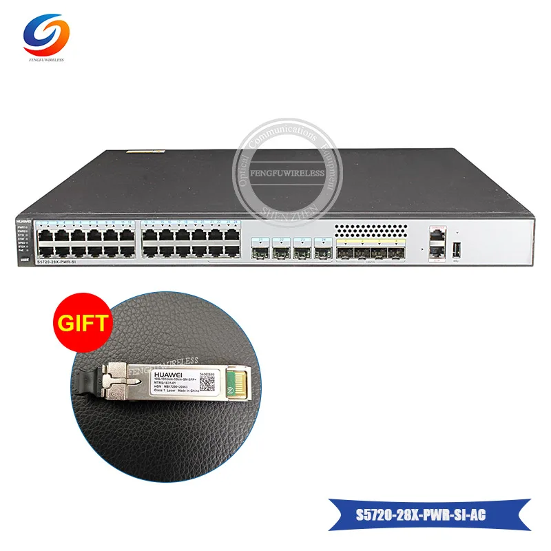 100% абсолютно новый оригинальный коммутатор Hua wei 24 порта POE Gigabit Ethernet S5720 28X PWR SI AC с 4