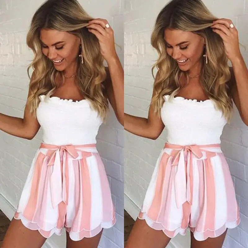

Sexy Sashes Women Shorts skirts Summer New High Waist Solid loose Shorts Casual Shorts Elastic Waist Streetwear Wide Leg Shorts