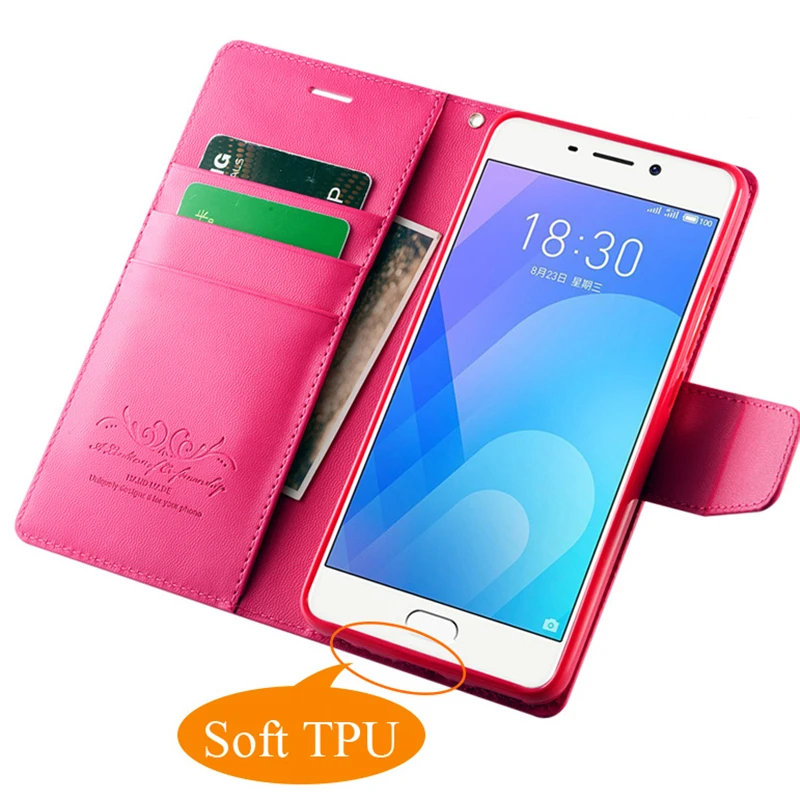 Магнитный чехол для телефона Meizu M3 M3S M5 M6 Note деловой из искусственной кожи M5S M5C MS6