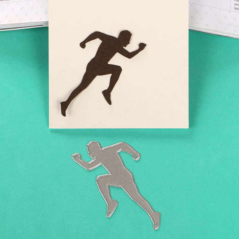 DUOFEN METAL CUTTING DIES running man and woman lace hollow DIY Scrapbook Paper Album 2018 new | Дом и сад