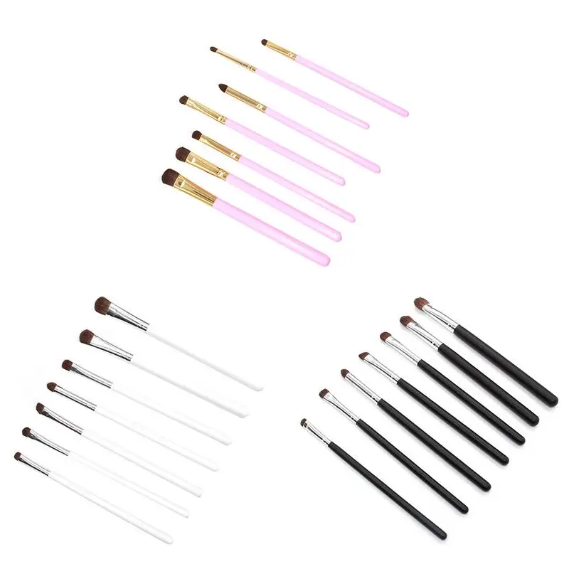 7 Horse Hair Makeup Brush Set Blush Loose Powder Eye Shadow Beauty Tools Multi-functional Girls Must Beginners | Красота и здоровье