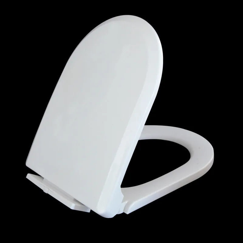 

U Type Replacement Slow-Close Toilet Seat Lid Set White Household Antibacterial Quick Release Bathroom Toilet Seats Cover Plate