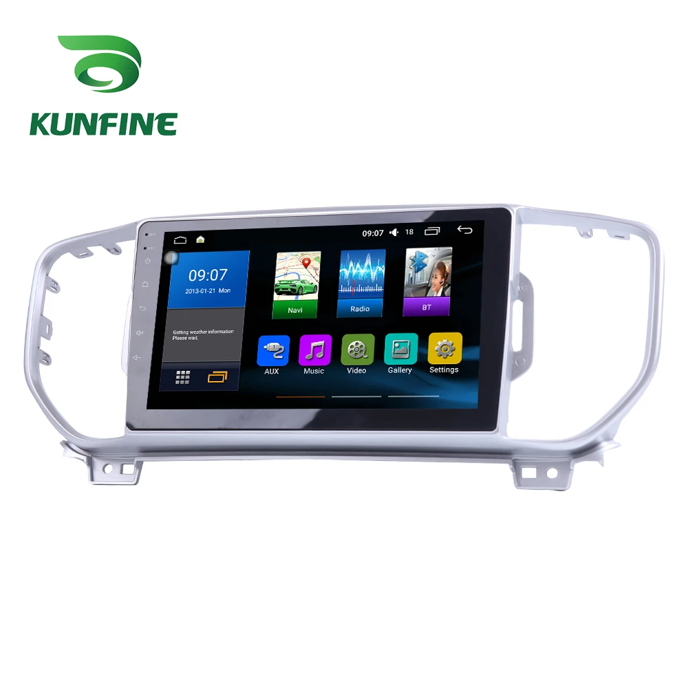 Восьмиядерный 1024*600 Android 8 1 автомобильный DVD GPS навигационный плеер Deckless стерео для