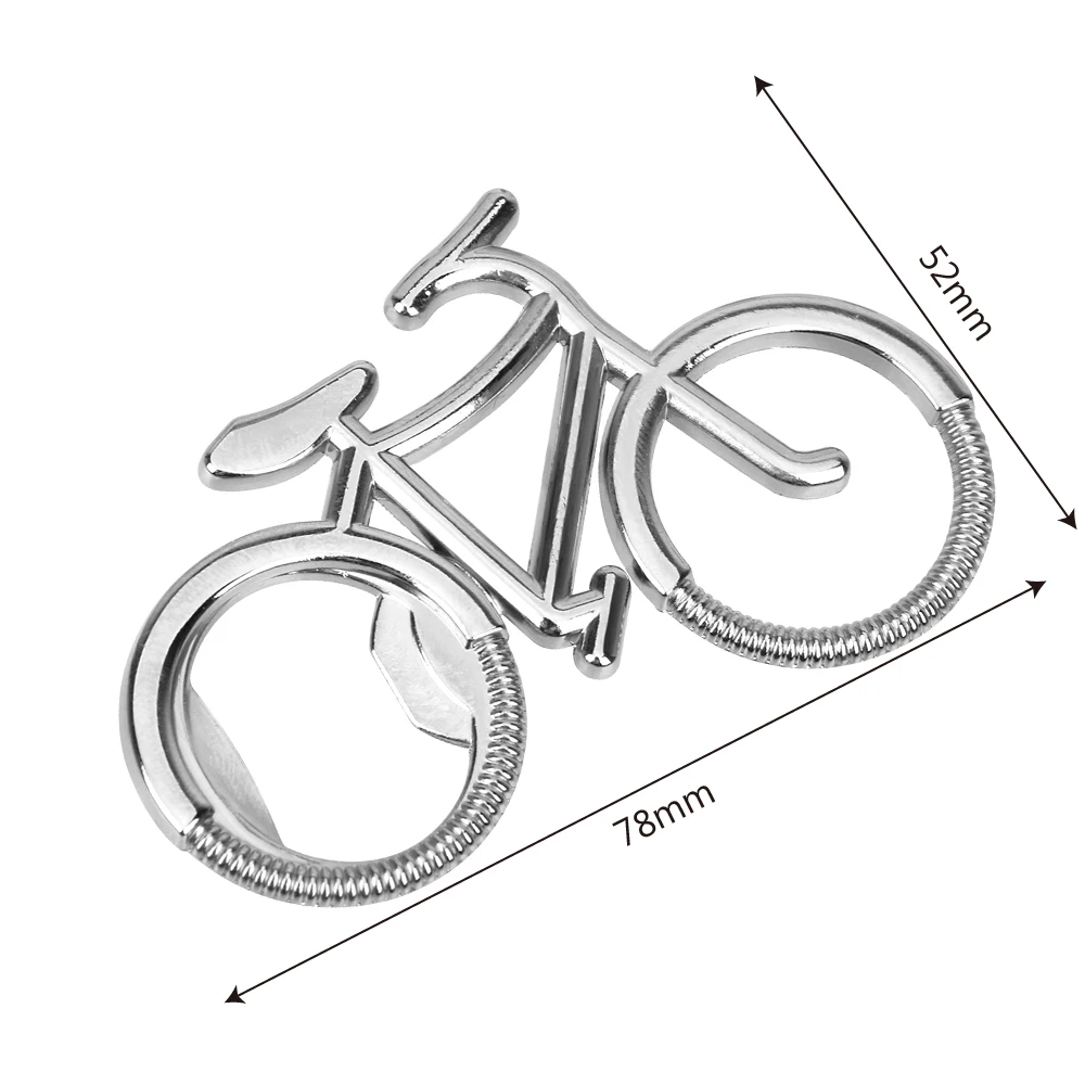 

HOOMIN Key Chain Bike Shape Bottle Opener Beer Soda Bottle Opener Gift for Bicycle Lover Zinc Alloy Key ring
