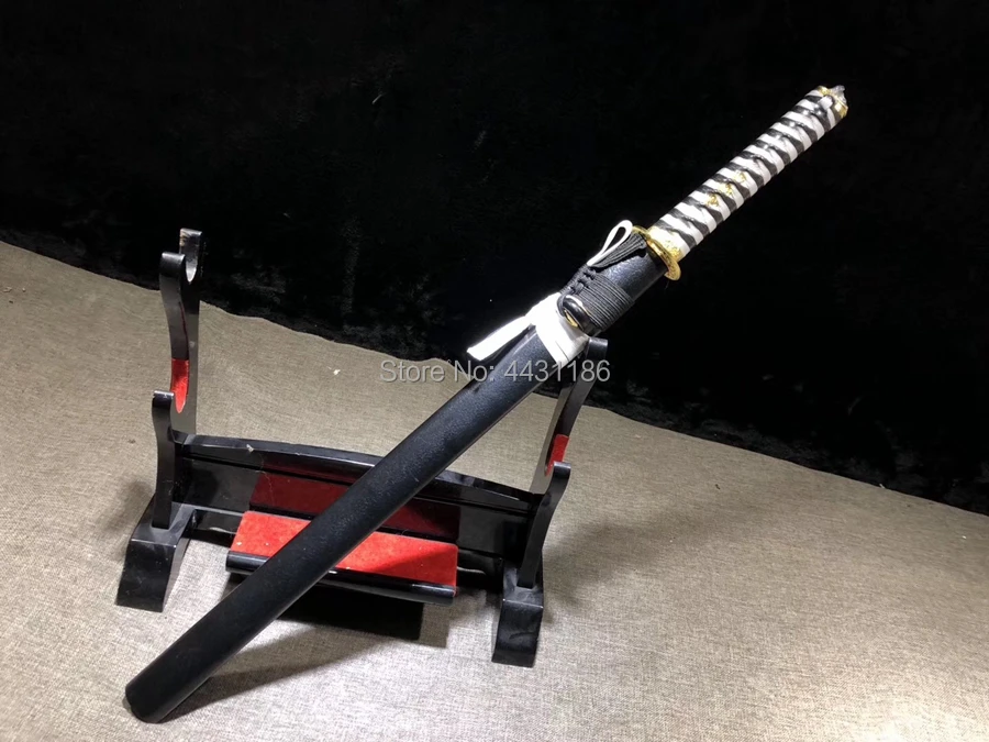 Прямой нож самурайского боя ручной работы лезвие из высокоуглеродистой стали