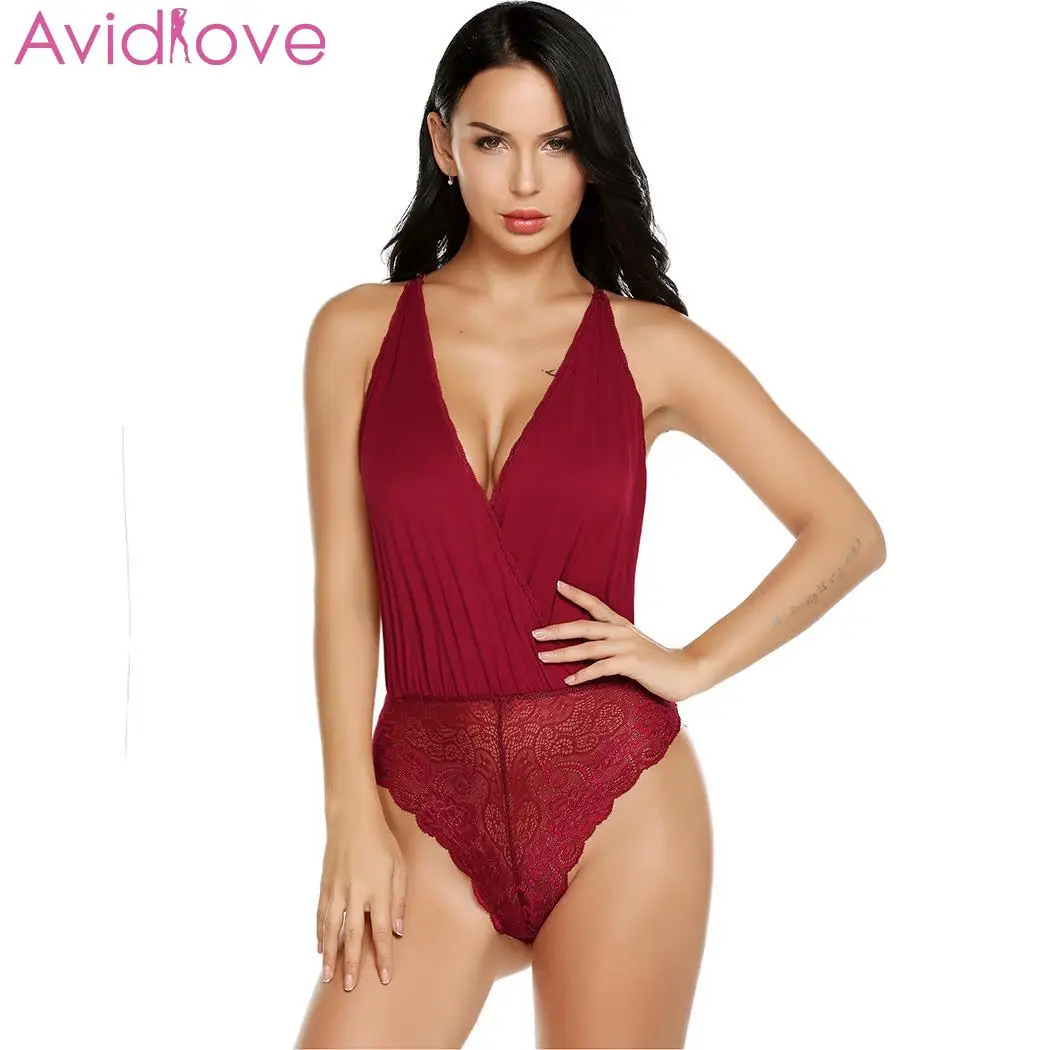 Женское кружевное нижнее белье Avidlove сексуальное прозрачное большого размера с
