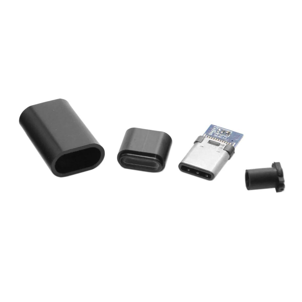 CY 5pcs DIY 24 Pin USB 3.1 Type C USB-C Male Plug Connector SMT with Black Housing Cover | Компьютеры и офис