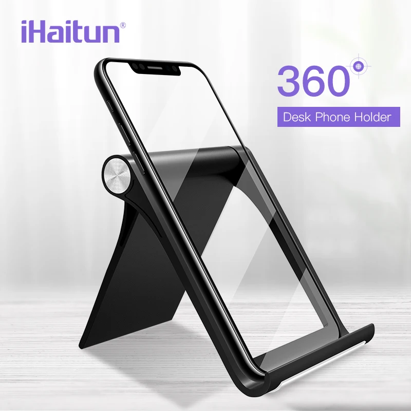 IHaitun 360 Настольный держатель для мобильного телефона Подставка iPhone XS MAX XR X