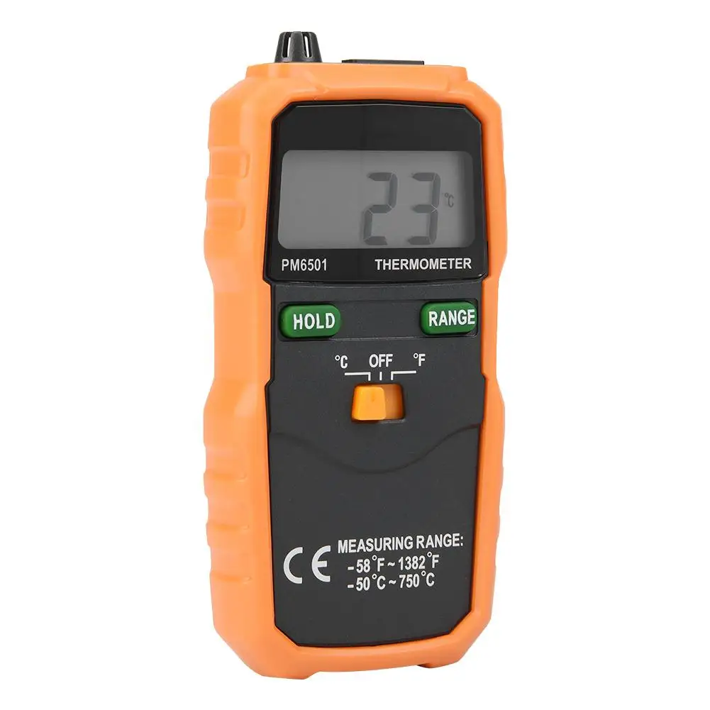 Цифровой ЖК термометр PEAKMETER PM6501 K инструмент для тестирования температуры 2000