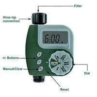 outdoor garden irrigation controller solenoid valve timer single outlet programmable hose faucet watering timer system