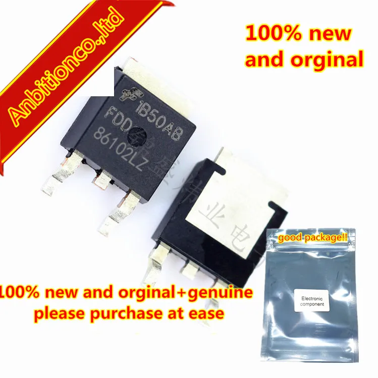 10 шт. 100% новый и оригинальный FDD86102LZ 36A100V TO252 N Channel PowerTrench MOSFET 100В 35а 22 5 м в