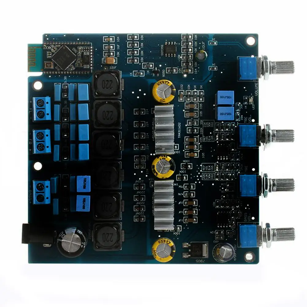 Плата усилителя высокой мощности TPA3116 2 1 50WX2 + 100 Вт Bluetooth класса D усилитель синяя