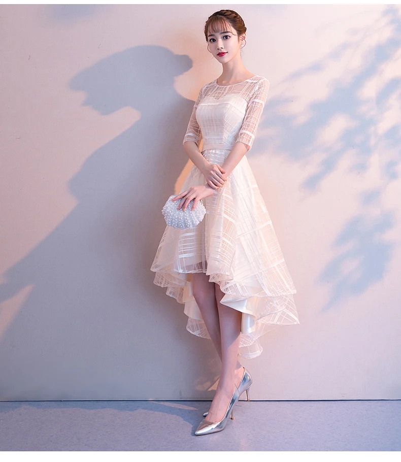 Женское вечернее платье летнее с рукавом до локтя для выпускного вечера