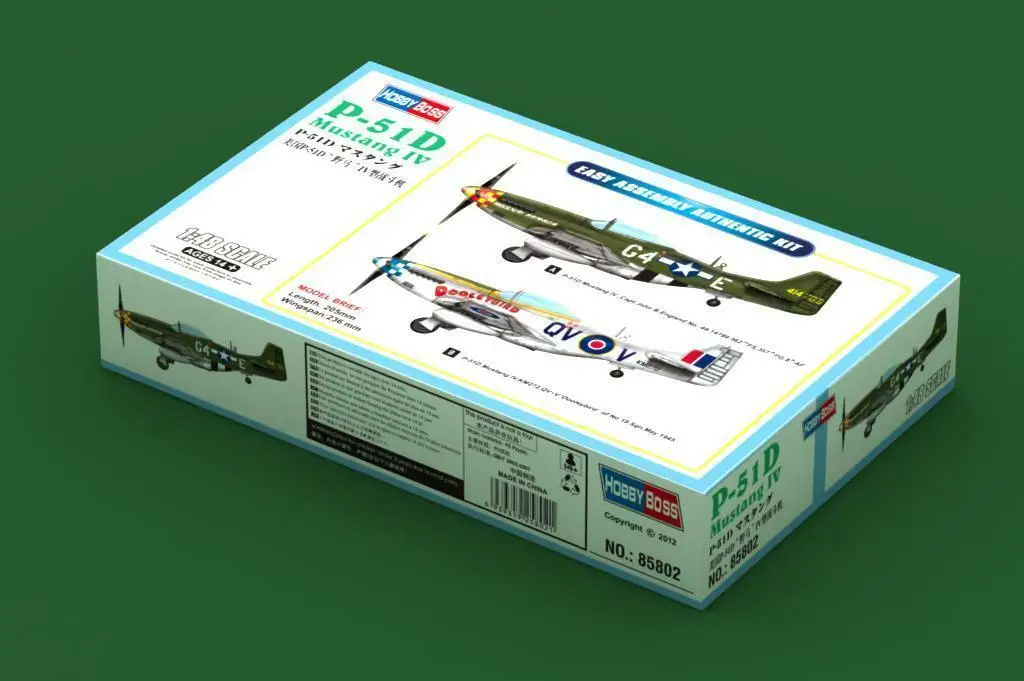Hobbyboss 1/48 85802 P 51D Mustang IV|Наборы для сборки моделей| |
