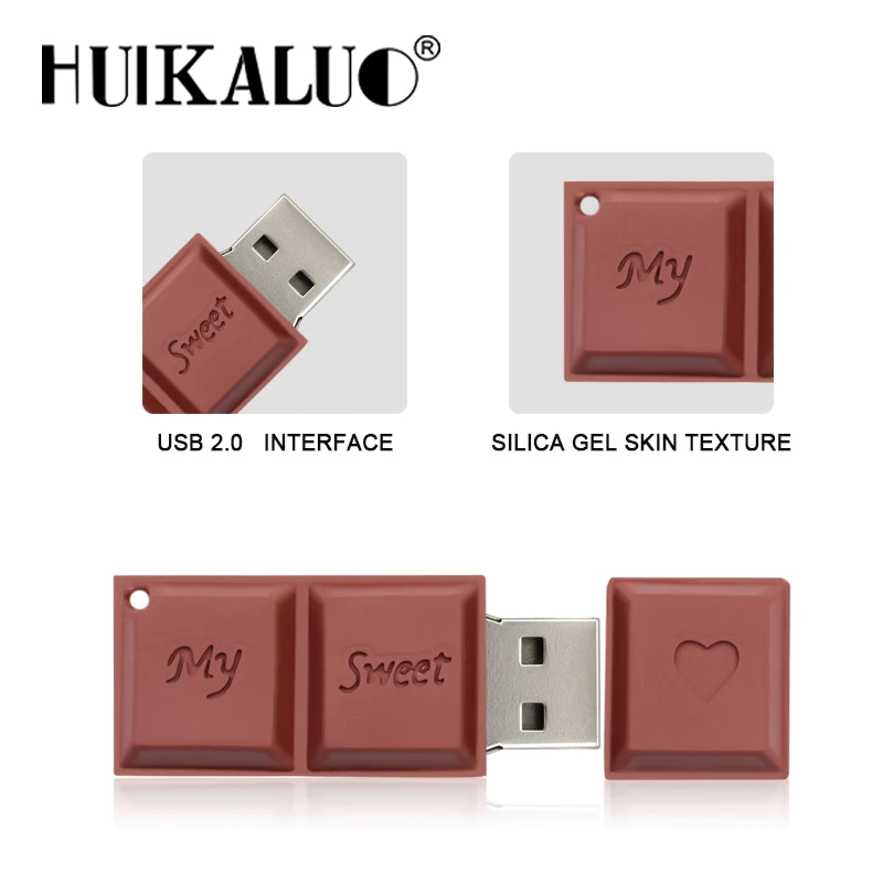2019 Новый шоколадный флеш-накопитель 32 Гб 64 ГБ USB 4 8 16 флеш-память Флешка диск карта