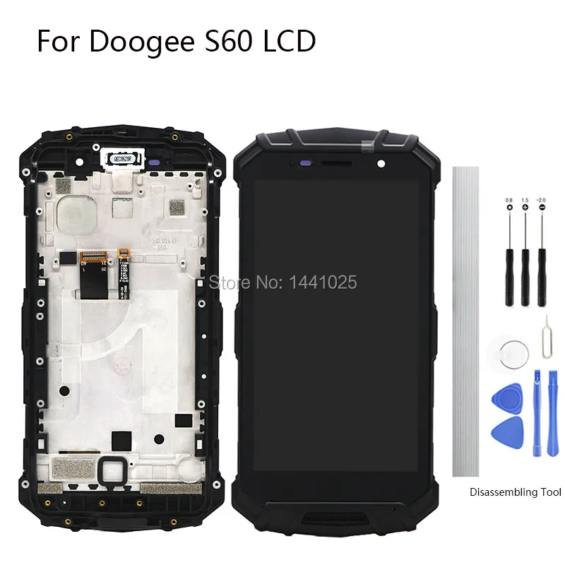 Дисплей сменный экран Для Doogee S60 lite ЖК дисплей Touch Экран 5 2 дюймовый черный doogee с