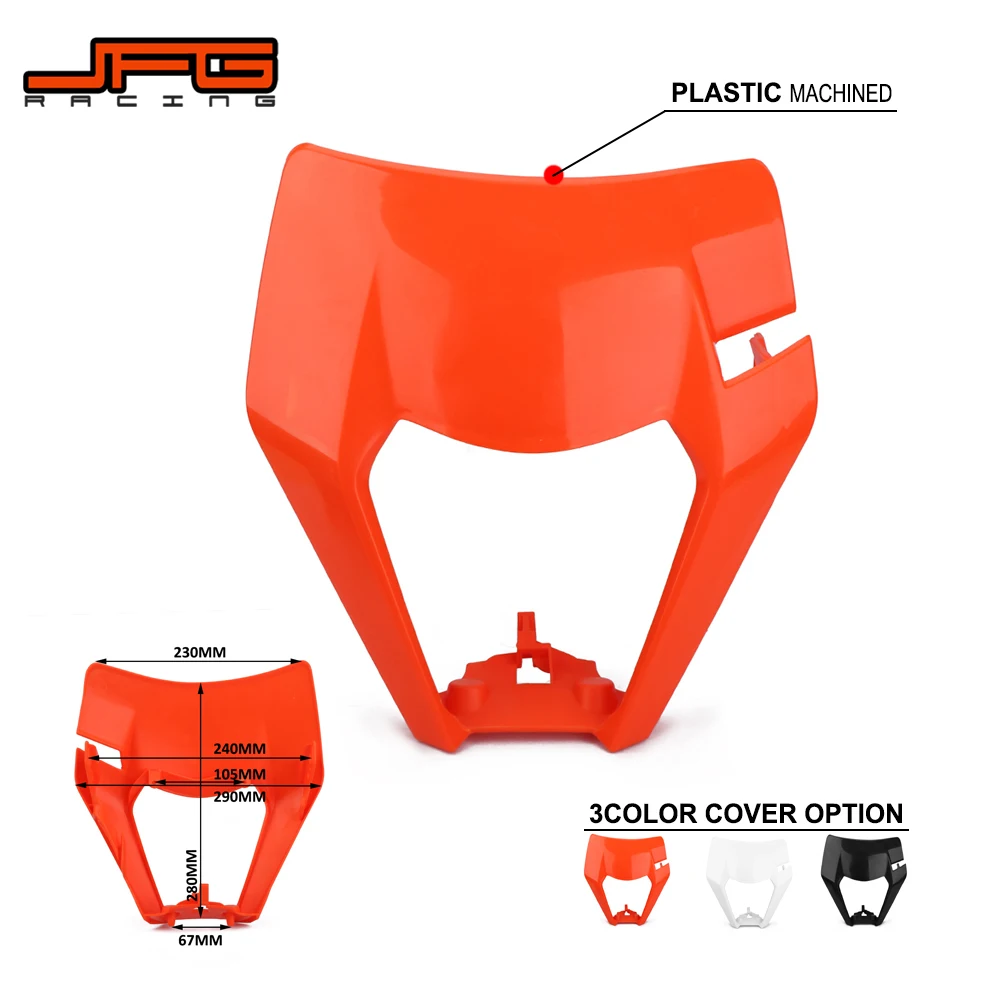 Мотоциклетная 2017 универсальная Налобная фара с пластиковой крышкой маска для KTM