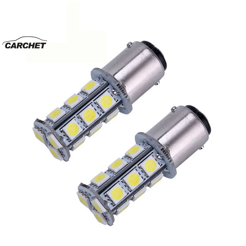 CARCHET 5 шт. 1156/1157 Автомобильные светодиодные лампочки 18Led 5050 поворотные парковочные