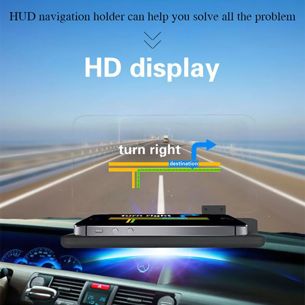 Универсальный автомобильный держатель для телефона HUD GPS навигация отражатель