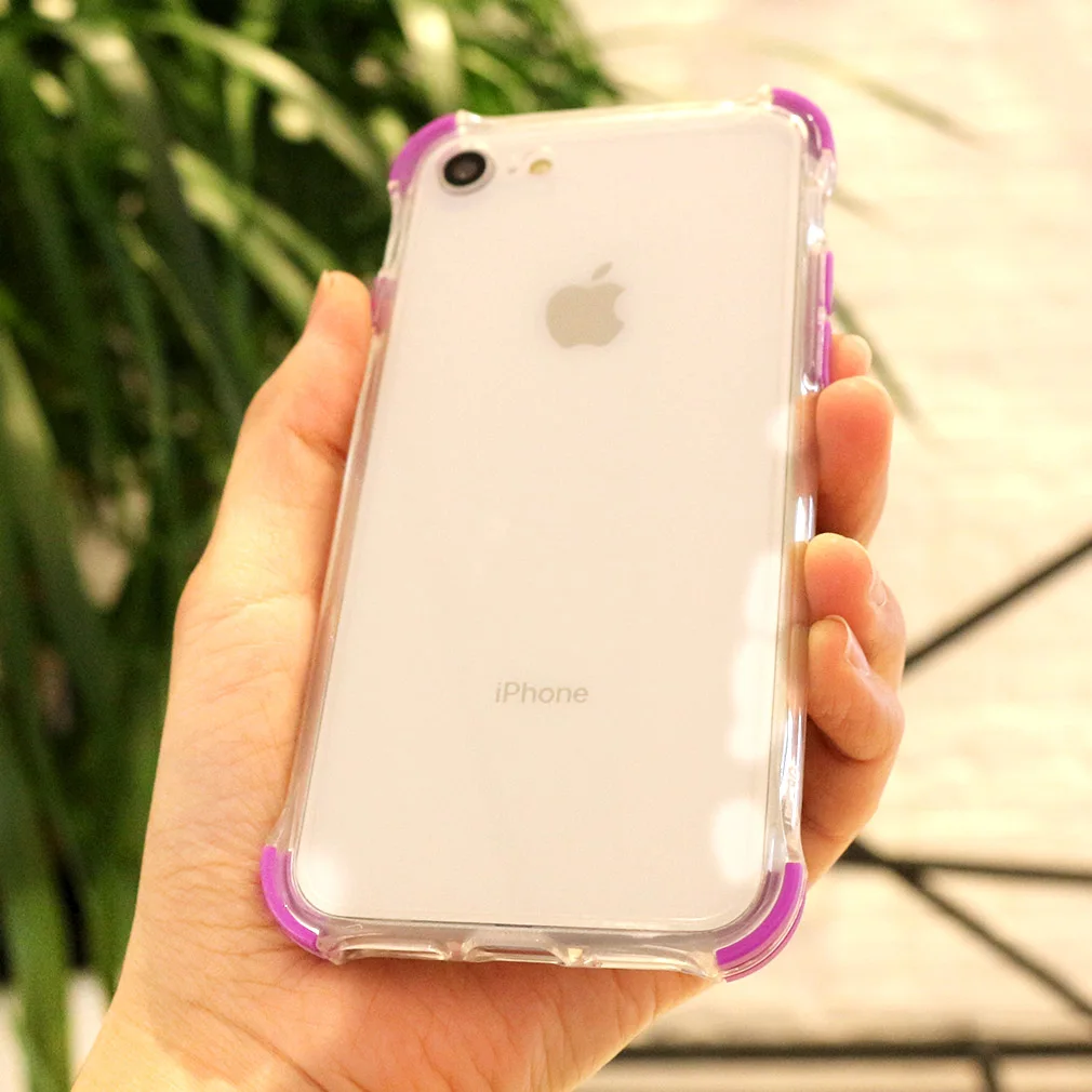 Case For Iphone X XR 7 8 MAX Plus 6 6S 5 5S Brand Dual Layer Transparent 5D Full Shockproof HD |