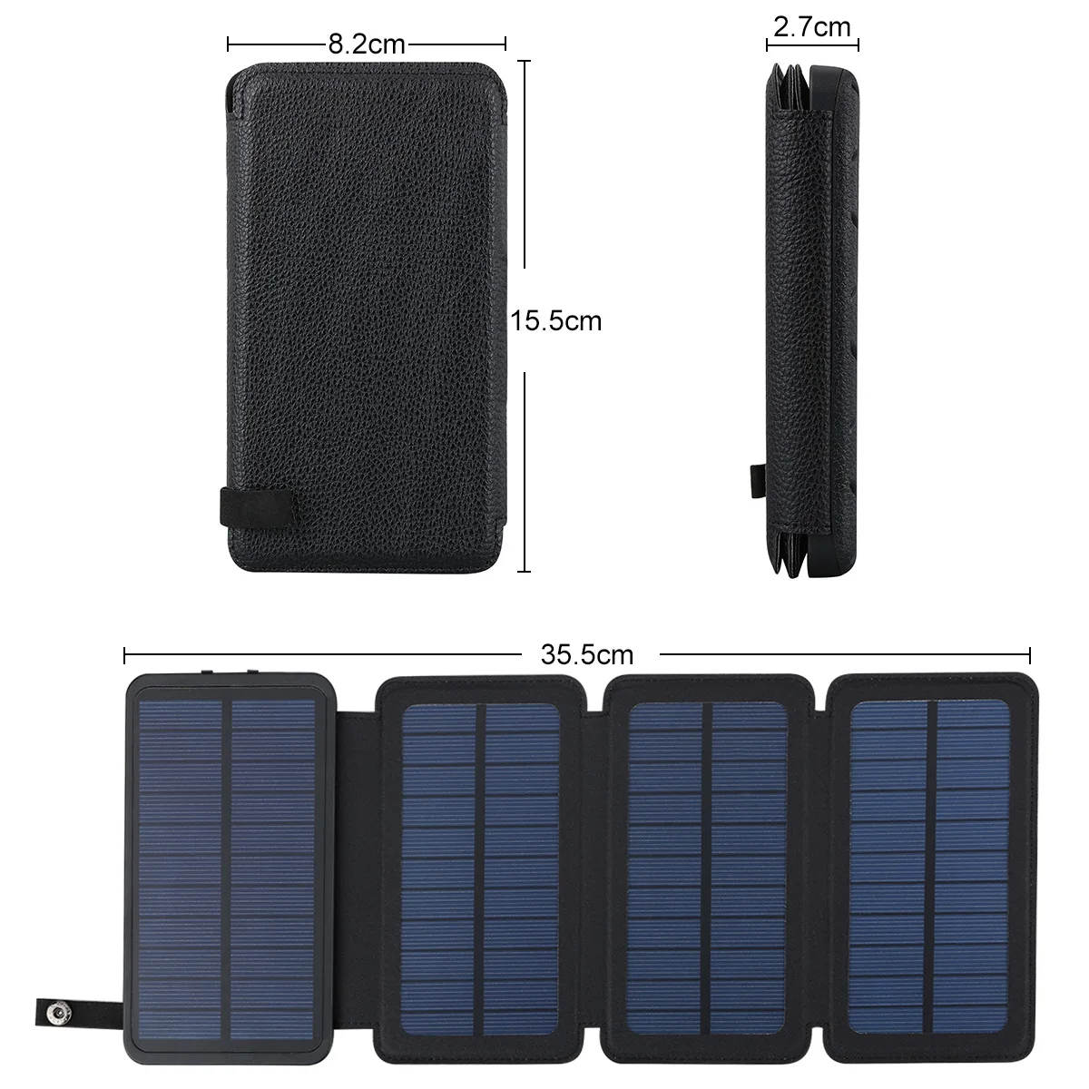 Floureon солнечной энергии банк с светодиодный свет 10000 mAh портативный телефон